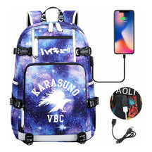 Volleyball Youth Usb Large Capacity Youth Student School Bag Men's And Women's Leisure Travel Backpack