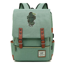 School Of Witchcraft And Wizardry Youth Student Backpack Usb Leisure Belt Buckle Backpack
