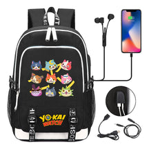 Anime Monster Watch Student School Bag Usb Men's And Women's Leisure Backpack
