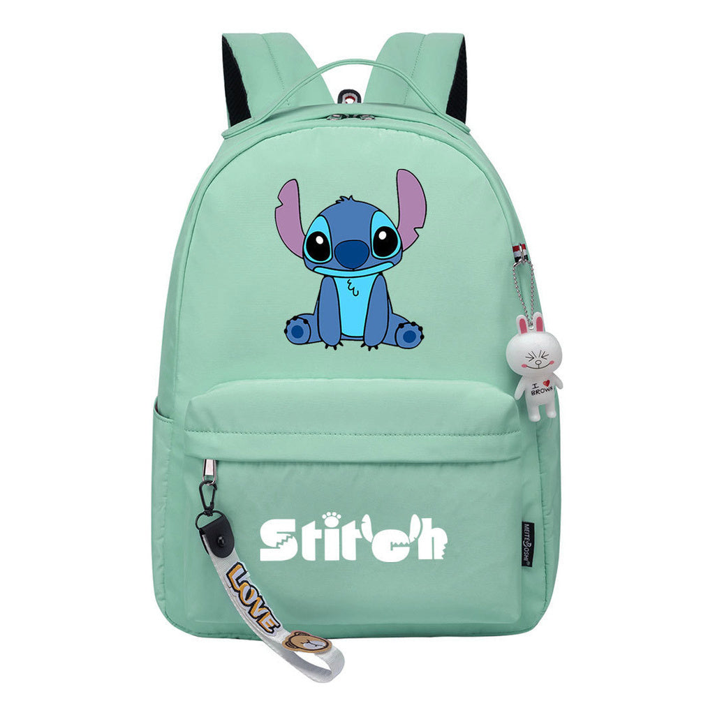 Interstellar Baby Stitch Printed Student Backpack, Casual Travel Bag, Girl Backpack