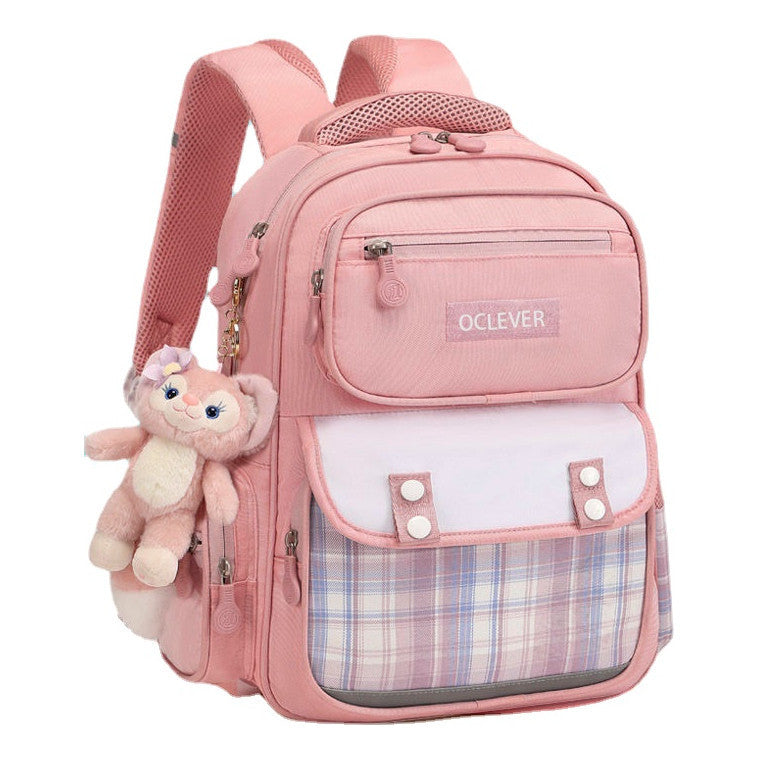 Children's Backpack With Shoulder And Spine Protection, Lightweight Backpack