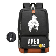 Apex Hero Print Usb Student Backpack Leisure Travel Backpack