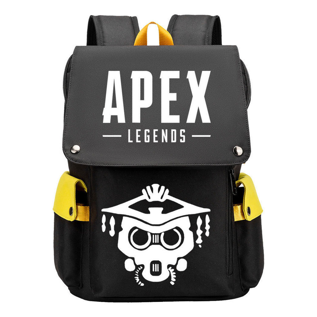 Apex Hero Print Usb Charging Head Youth School Bag Casual Backpack