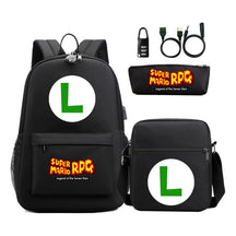 Usb Password Lock Youth Student Backpack Three Piece Set For Men And Women Backpacks