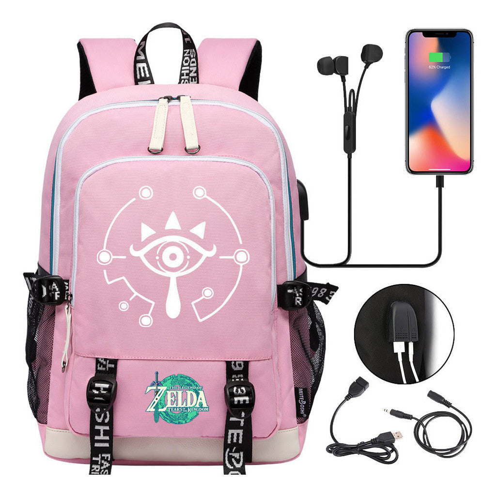 Usb Student Backpack For Men And Women's Leisure Sports Backpack