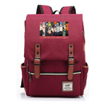 Naruto Printed Student Backpack Casual Belt Buckle Classic Backpack