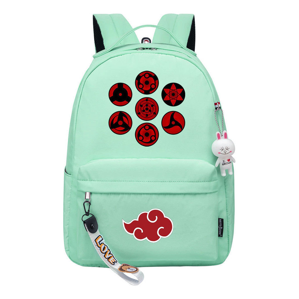 Naruto Printed Teenage Student Backpack, Casual Bag, Girl Backpack