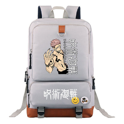 Cartoon Spell Back To War Schoolbags For Young Students And Backpacks For Men And Women.