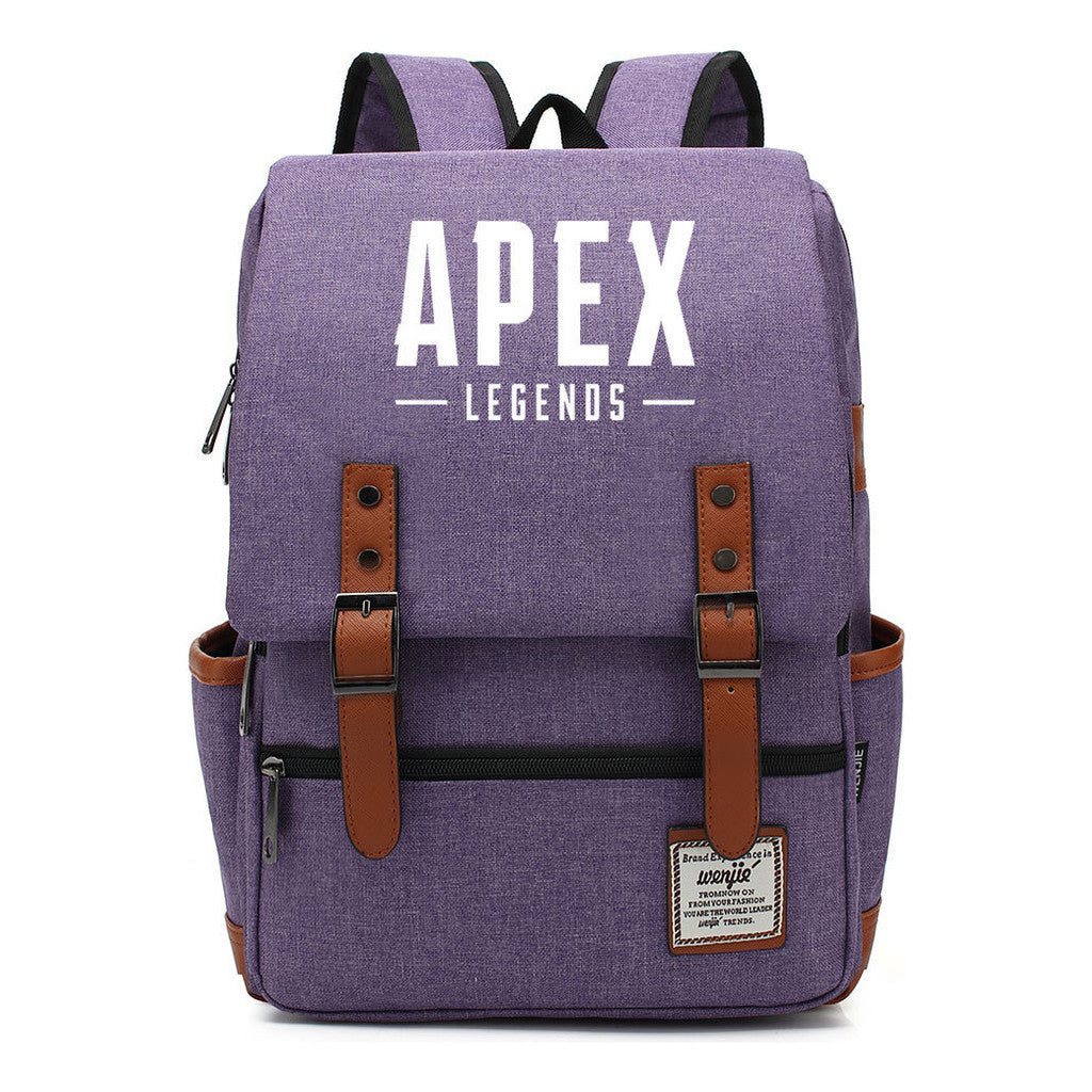 Game Apex Hero Print Youth Student School Bag Men's And Women's Casual Belt Buckle Classic Backpack