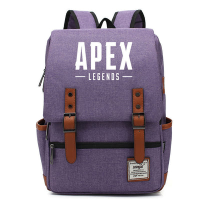 Game Apex Hero Print Youth Student School Bag Men's And Women's Casual Belt Buckle Classic Backpack