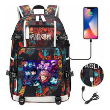 Printed Usb Youth Student Backpack Men And Women's Leisure Large Capacity Travel Backpack