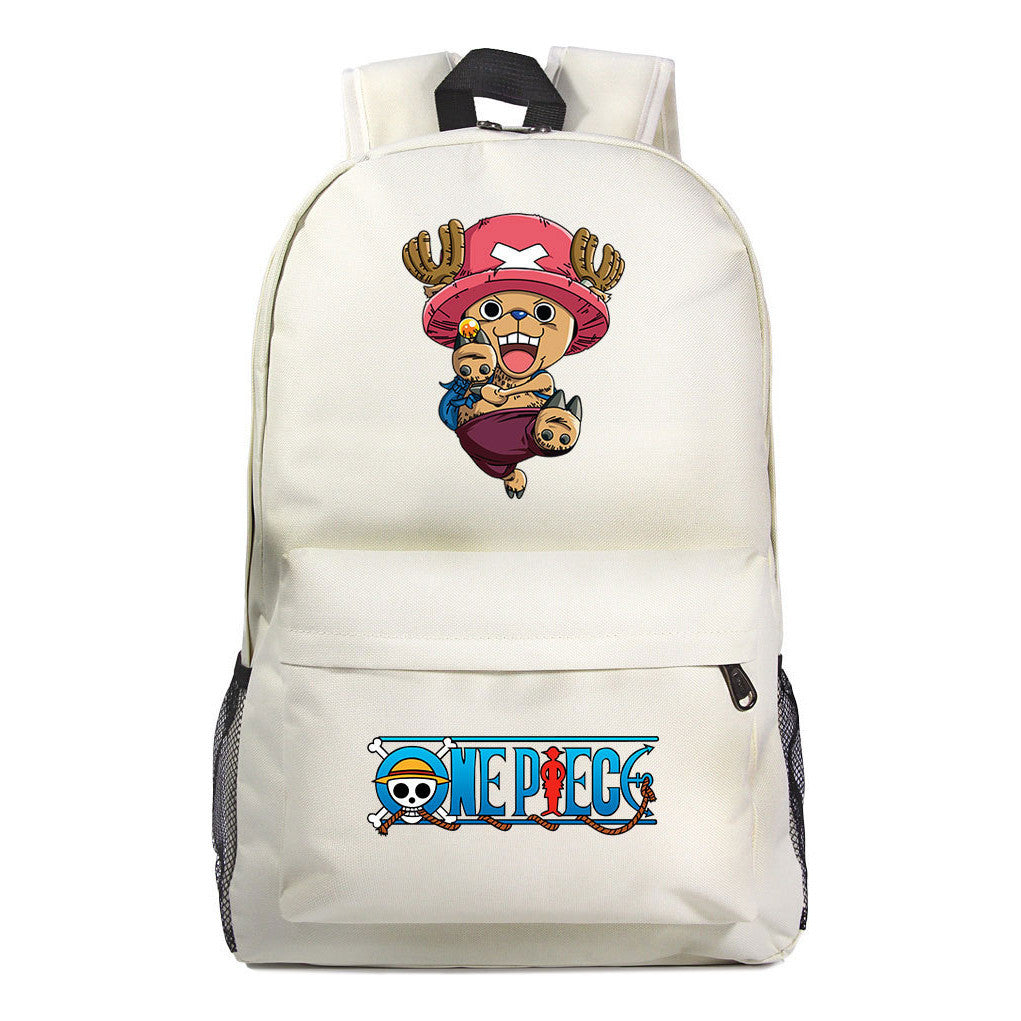 Anime One Piece Print Joba Youth School Bag Men's And Women's Leisure Backpack