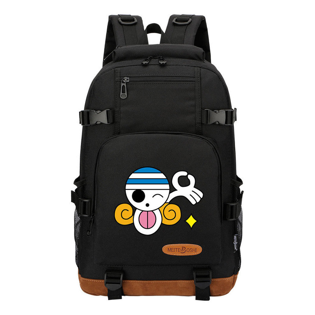 Pop Anime Pirate Wang Lufei, Teenage Student Backpack, Men's And Women's Backpack