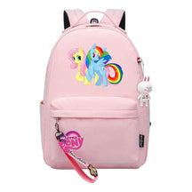 Cartoon Pony Unicorn Printed Youth Student School Bag Men's And Women's Leisure Bag Women's Backpack