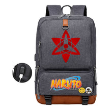 Naruto Printed Usb Student Backpack For Men And Women's Leisure Travel Backpack