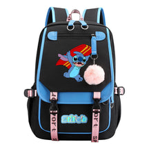 Usb Youth Backpack With Casual Woven Strap Flap Backpack
