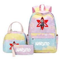 Naruto Student Girl Backpack Lunch Bag Three Piece Set Backpack Set