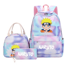 Naruto Girls School Bag Lunch Bag Three Piece Set Backpack Set