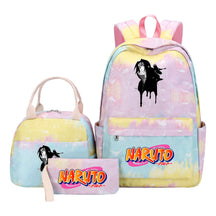 Naruto Student Girl Backpack Lunch Bag Three Piece Set Backpack Set