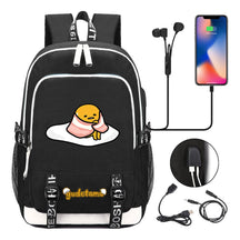 Comic Egg Yolk Lazy Egg Teenage Student Backpack Usb Boys And Girls Casual Backpack