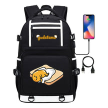 Cartoon Cartoon Lazy Egg Usb Student Backpack Backpack Leisure Travel Bag