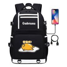 Cartoon Super Cute Lazy Egg Usb Student Backpack For Boys And Girls Backpack Leisure Travel Bag