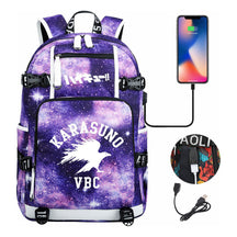 Volleyball Youth Usb Large Capacity Youth Student School Bag Men's And Women's Leisure Travel Backpack