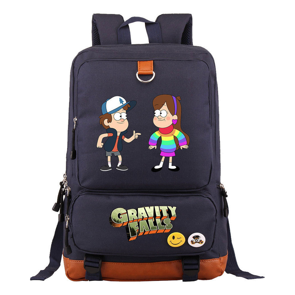 Strange Town Youth Student School Bag Large Capacity Travel Bag Men's And Women's Backpack