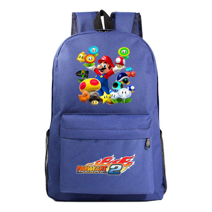 Super Mario Starry Sky Youth Student Backpack For Men And Women's Leisure Travel Backpack