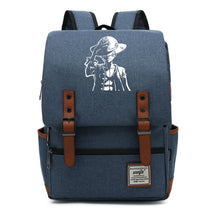 Anime Pirate King Luffy Printed Youth Student School Bag Casual Belt Buckle Classic Backpack
