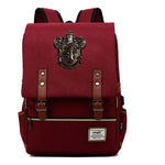 Academy Of Magic Teen Student School Bag Usb Casual Belt Buckle Backpack