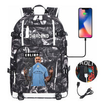 Basketball Star Harland Printed Youth Student Backpack With Large Capacity Leisure Travel Backpack
