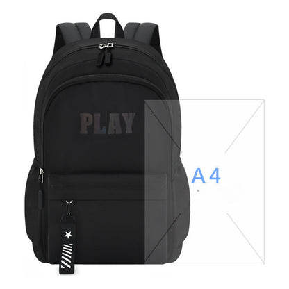 Student Backpack With Spine Protection, Breathable And Load Reducing Backpack, Water Resistant And Large Capacity Backpack