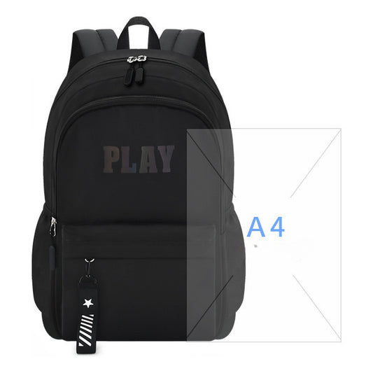 Student Backpack With Spine Protection, Breathable And Load Reducing Backpack, Water Resistant And Large Capacity Backpack
