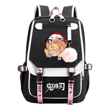 Cartoon Fashion Usb Student Backpack With Casual Woven Strap Flip Back Backpack