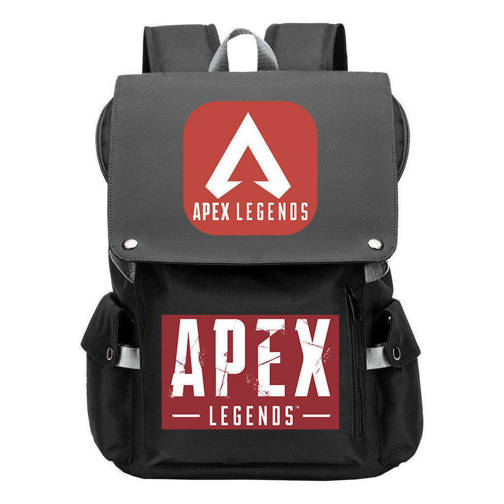 Apex Hero Print Usb Charging Cap Headpiece Student Backpack Leisure Backpack