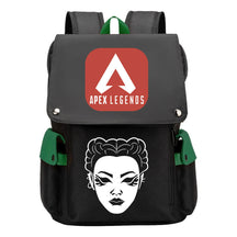 Apex Hero Print Usb Charging Head Youth School Bag Casual Backpack