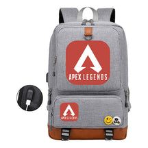 Apex Hero Print Usb Youth School Bag Travel Backpack
