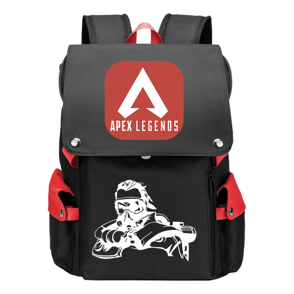Apex Hero Print Usb Charging Head Youth School Bag Casual Backpack