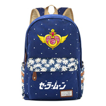 Anime Beauty Girl Warrior Student School Bag Fragmented Flower Boy's And Girl's Leisure Backpack