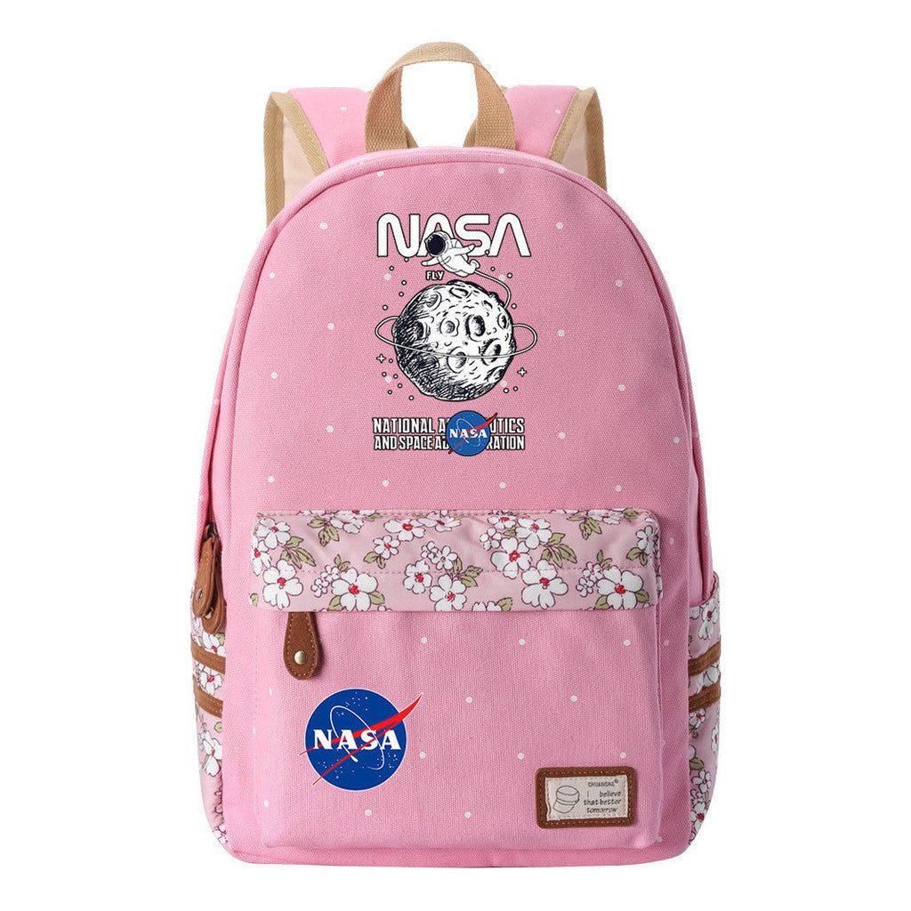 Fashionable Printed Student Backpack From Nasa, Casual Backpack