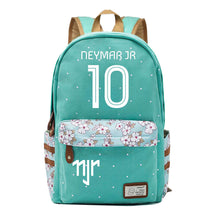 Football Star Neymar Printed Youth School Backpack For Primary And Secondary School Students, Fashionable And Casual Backpack