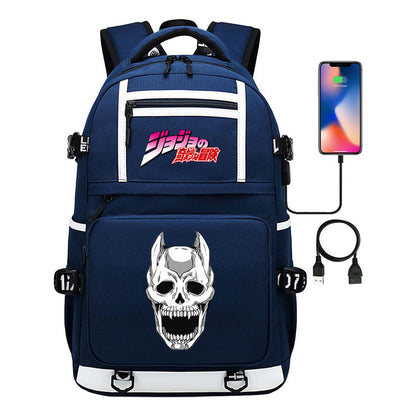 Comic Joe's Wonderful Adventure Print Usb Youth Student Backpack For Men And Women's Leisure Travel Backpack