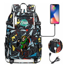 Game Zelda Legend Printed Youth Student Backpack For Men And Women With Large Capacity Leisure Travel Backpack