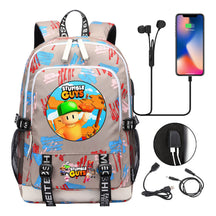 Printed Youth School Bag Usb Casual Backpack Travel Backpack