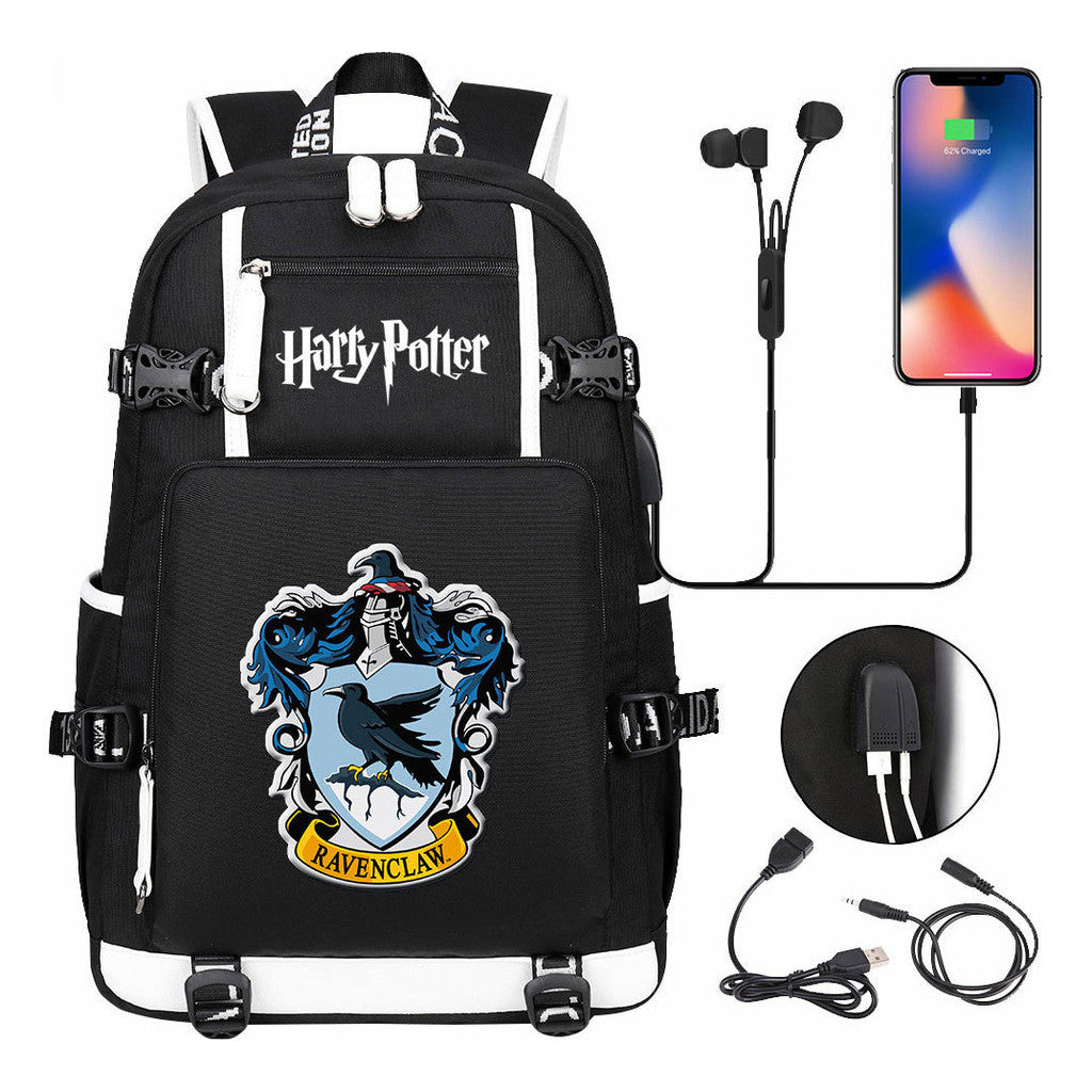 Academy Of Magic Usb Teen Student School Bag Men's And Women's Travel Backpack
