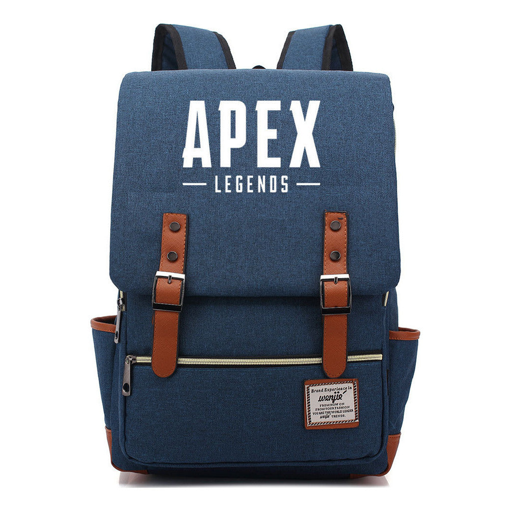 Game Apex Hero Print Youth Student School Bag Men's And Women's Casual Belt Buckle Classic Backpack