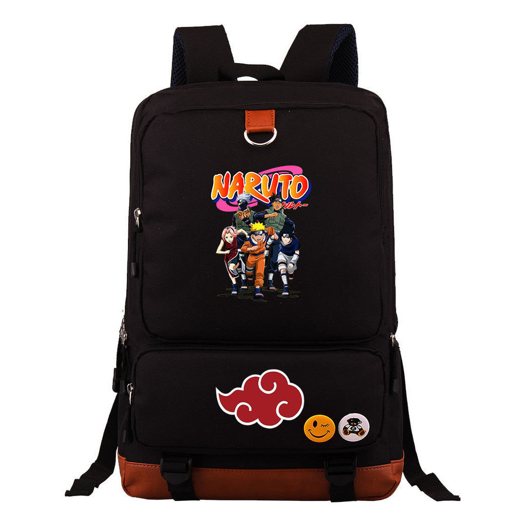 Cartoon Day Marvel Naruto Uchibo Youth Student School Bag Large Capacity Travel Bag Men's And Women's Backpack