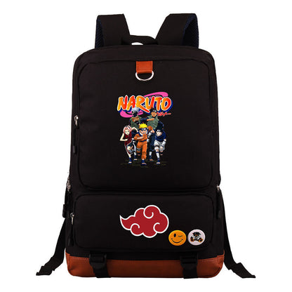 Cartoon Day Marvel Naruto Uchibo Youth Student School Bag Large Capacity Travel Bag Men's And Women's Backpack