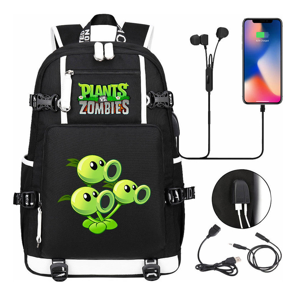 Game Battle Printed Usb Youth Student Backpack For Men And Women's Leisure Travel Backpack